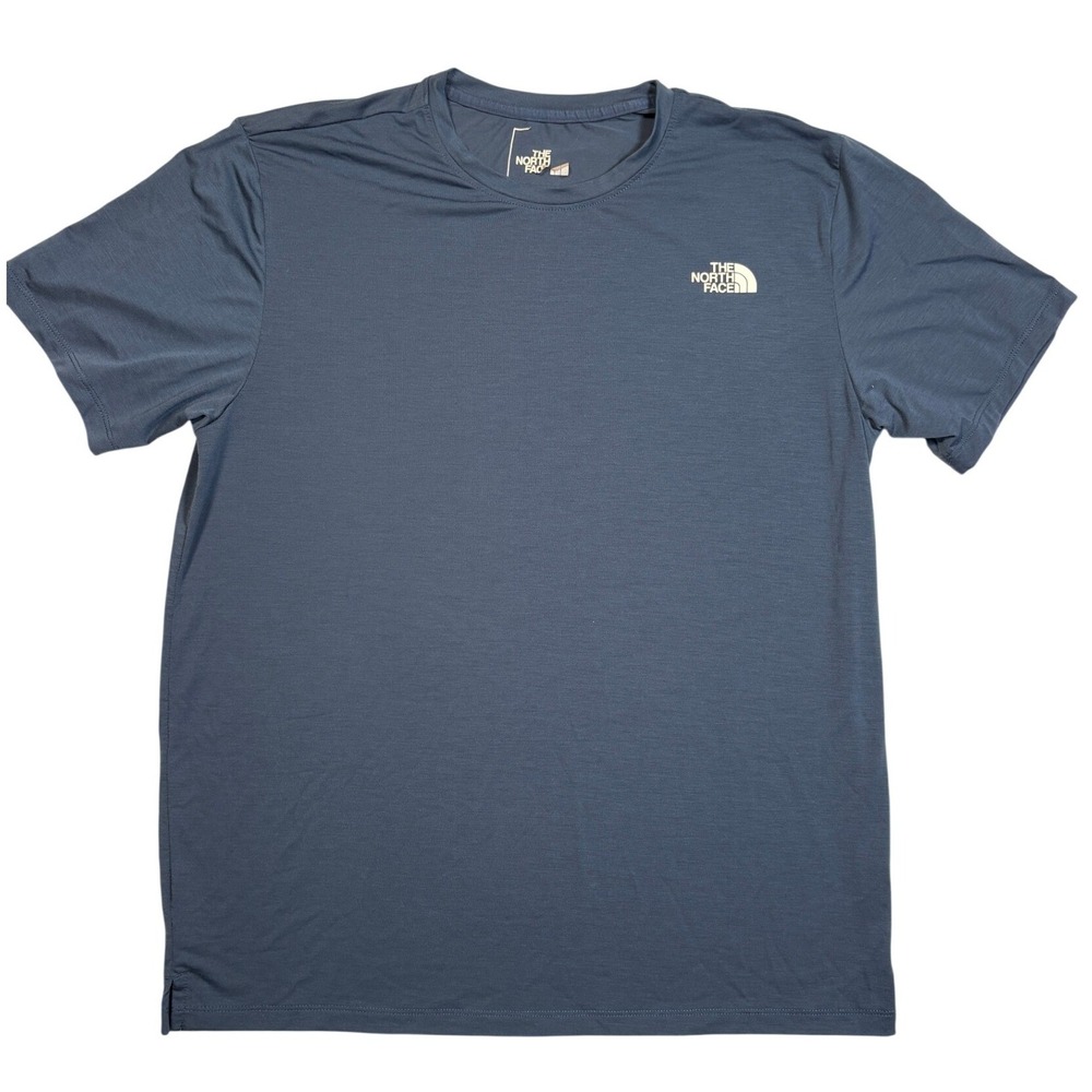 The North Face Mens Blue Short Sleeve Active Performance T-Shirt Size M